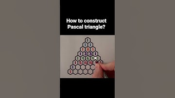 Pascal Triangle #shorts #math #viral #shortsvideo #mathstricks #youtubeviral #maths #mathfact #fact