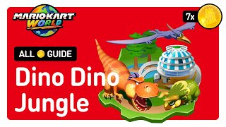 Mario Kart World - All Peach Medallion Locations in Dino Dino Jungle - 100% Completion Guide screenshot 4