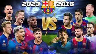 2023 Barcelona 🆚 2016 Barcelona 😎🔥 (Messi, Lewandowski, Neymar, İniesta) 🔥😎