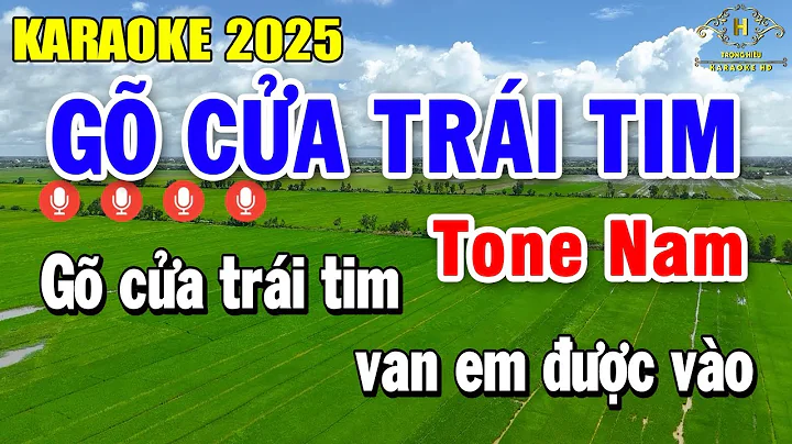 Gõ Cửa Trái Tim Karaoke Tone Nam ( Dm ) Nhạc Sống 2025 | Trọng Hiếu