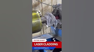 Laser Cladding for Rotor Shaft D110  #lasercladding
