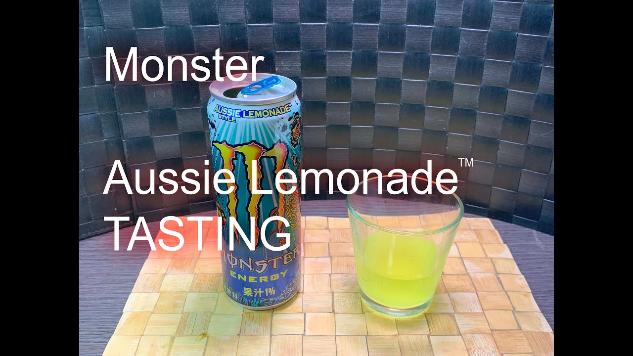 Monster Aussie LemonadeTM Tasting... lightly carbonated lemons are ...