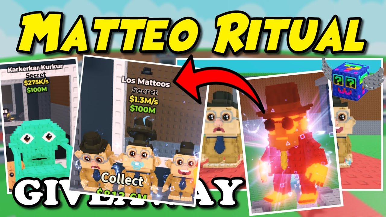 Secret GIVEAWAY & MATTEO RITUAL in Steal A Brainrot Update!  (Roblox Live)