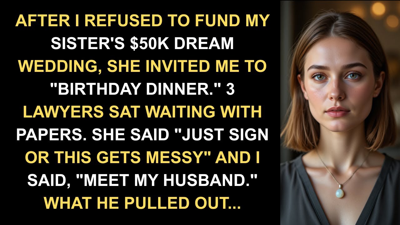 My Sister Wanted Half of Mom’s Estate for Her $50K Wedding — So I Exposed the Scam at Her...