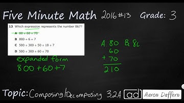 3rd Grade STAAR Practice Composing/Decomposing (3.2A - #1)