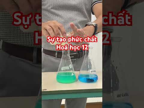 ☘️ Hoá 12 - Sự tạo thành phức chất khi cho NaCl rắn vào dung dịch CuSO4 ...