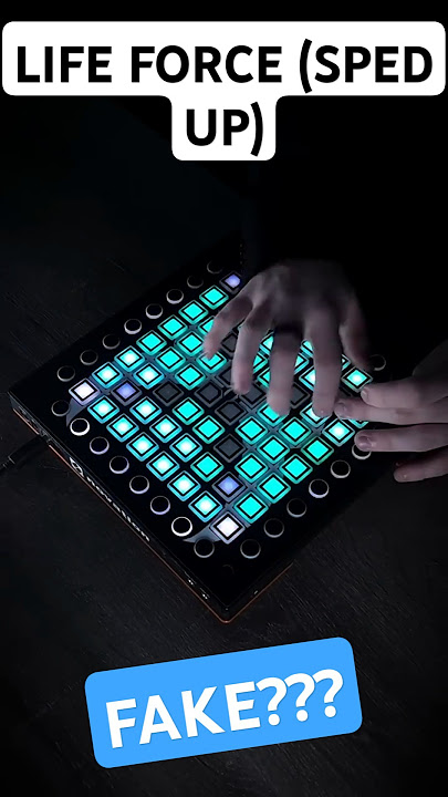 LIFE FORCE (SPED UP) ON LAUNCHPAD #edit #electricguitar #goku