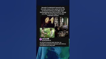 Benedict Cumberbatch learned to play the violin in just a few weeks for his role as Sherlock Holmes