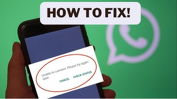 Fix WhatsApp Error 
