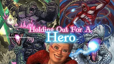 Godzilla and Kong vs Skar King and Shimo [But with "Holding Out For A Hero"]