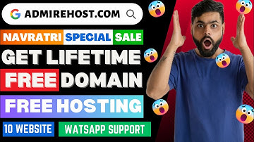 Get Lifetime FREE Domain And Hosting only on Admirehost.com 😍 | Navratri Sale 🛕 | Cheap hosting 🤩