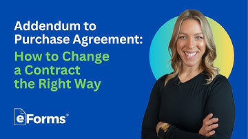 Addendum to Purchase Agreement: How to Change a Contract the Right Way
