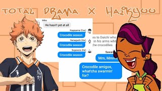 || Haikyuu × Total drama world tour || Rowin time ||