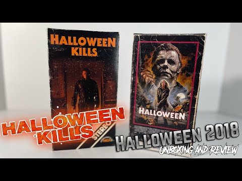 Halloween 2018 & Halloween Kills VHS BY AWAY TEAM CUSTOMS Unboxing & Review