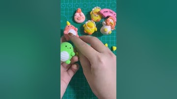 nặn khủng long bằng đất sét làm móc khóa clay dinosaur