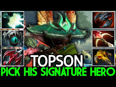 TOPSON [Hoodwink] Pick His Signature Hero 16 Min Mjollnir Dota 2