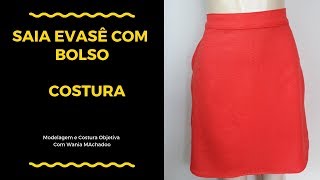 saia evasê com bolso