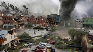 Chaos in Oklahoma today! Military base destroyed! Homes lost, massive tornado devastates Enid!