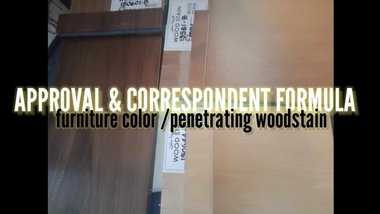 FURNITURE COLOR FOR APPROVAL WOOD STAIN MATTFINISH