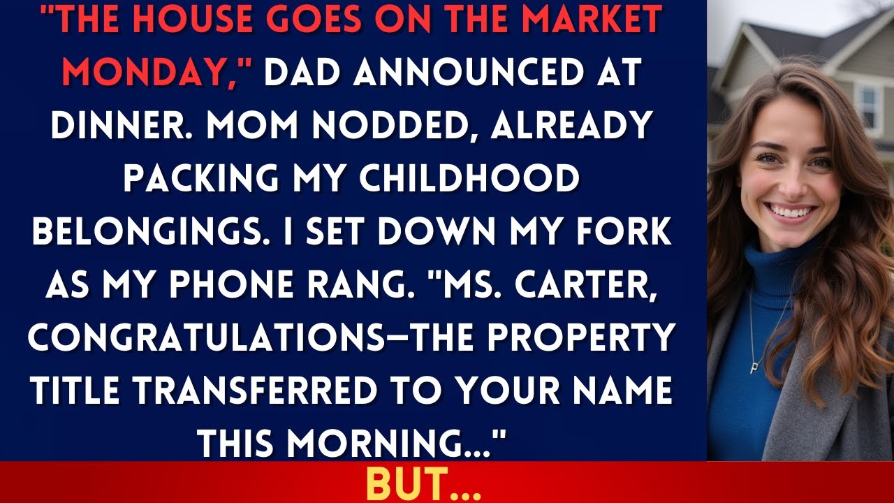 Мой отец сказал: «Я знаю, что вы выплатили ипотеку в 680 000 долларов, но мы все равно продаем», ...