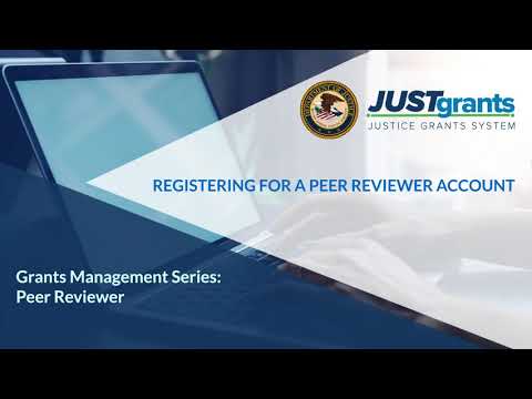 Peer Reviewer: Registering for a Peer Reviewer Account