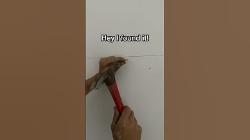 How to find a stud #diy #woodwork #work #construction #diybuild #tool #build