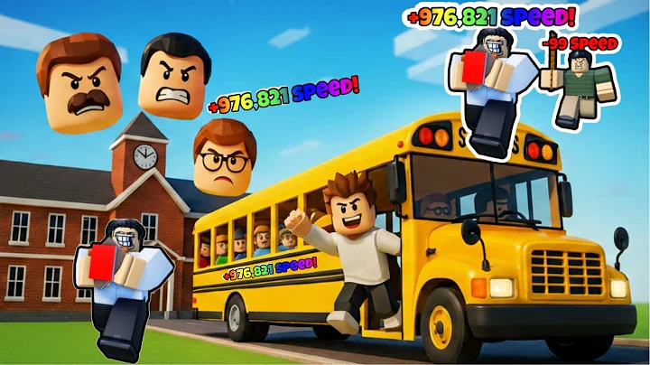 Every Second +1 SPEED to ESCAPE Roblox School! INSANE CHALLENGE