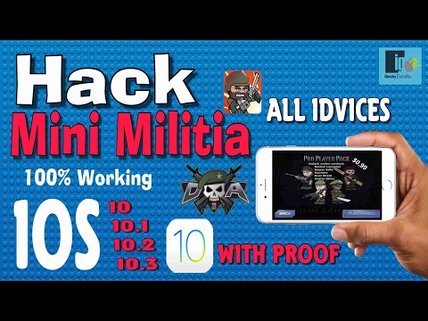 How To Hack Mini Militia on iPhone   iPad   iPod Touch ios 10  10 2   10 3   Hindi   Urdu  