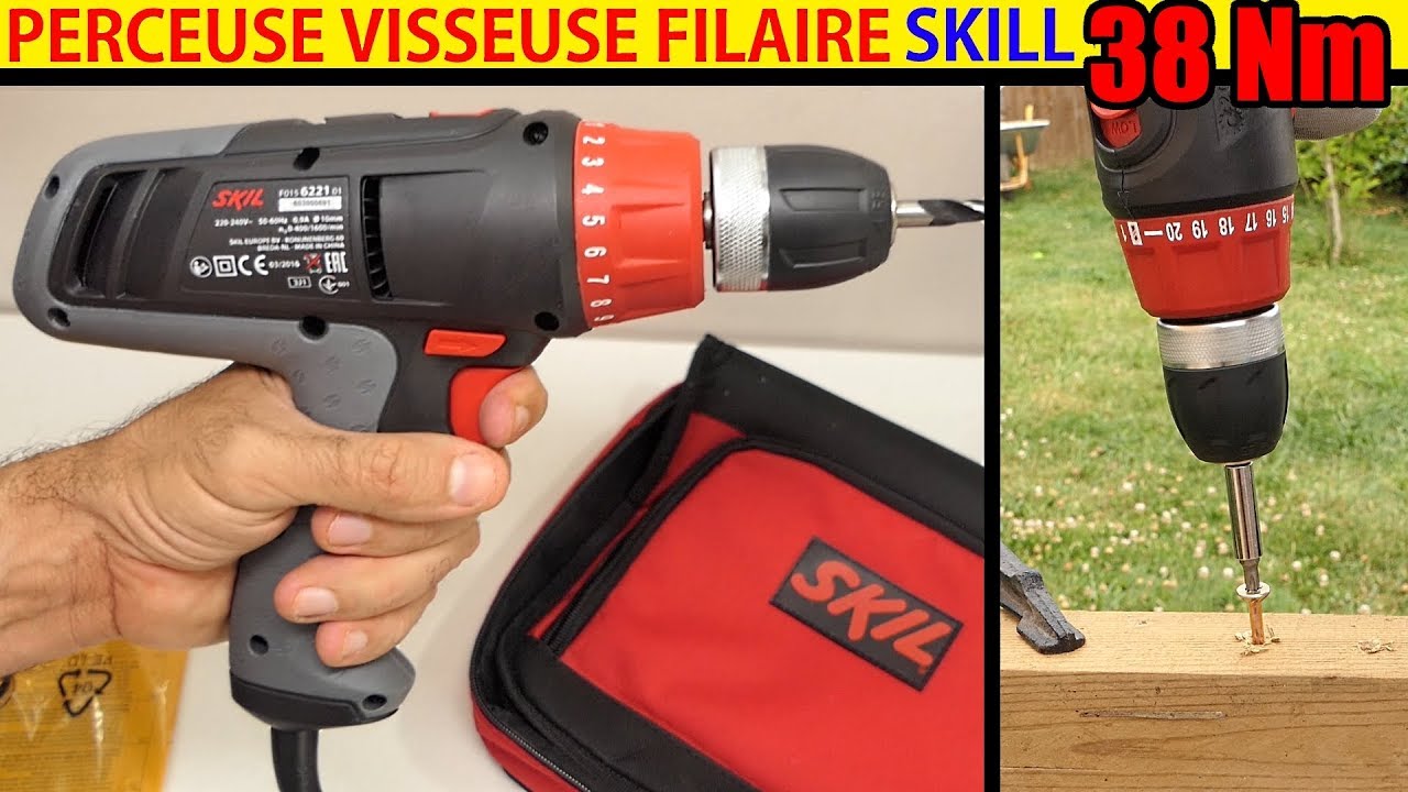 SKIL ENERGY LINE perceuse visseuse filaire déballage et test wired