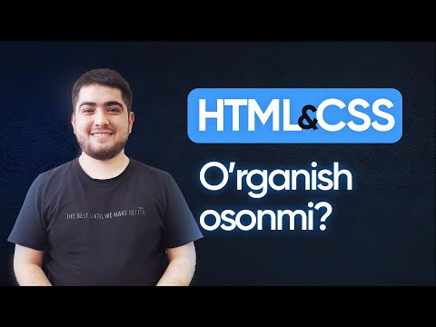 HTML & CSS ni o'rganish osonmi? | Muhammadjavohir Sur'atov