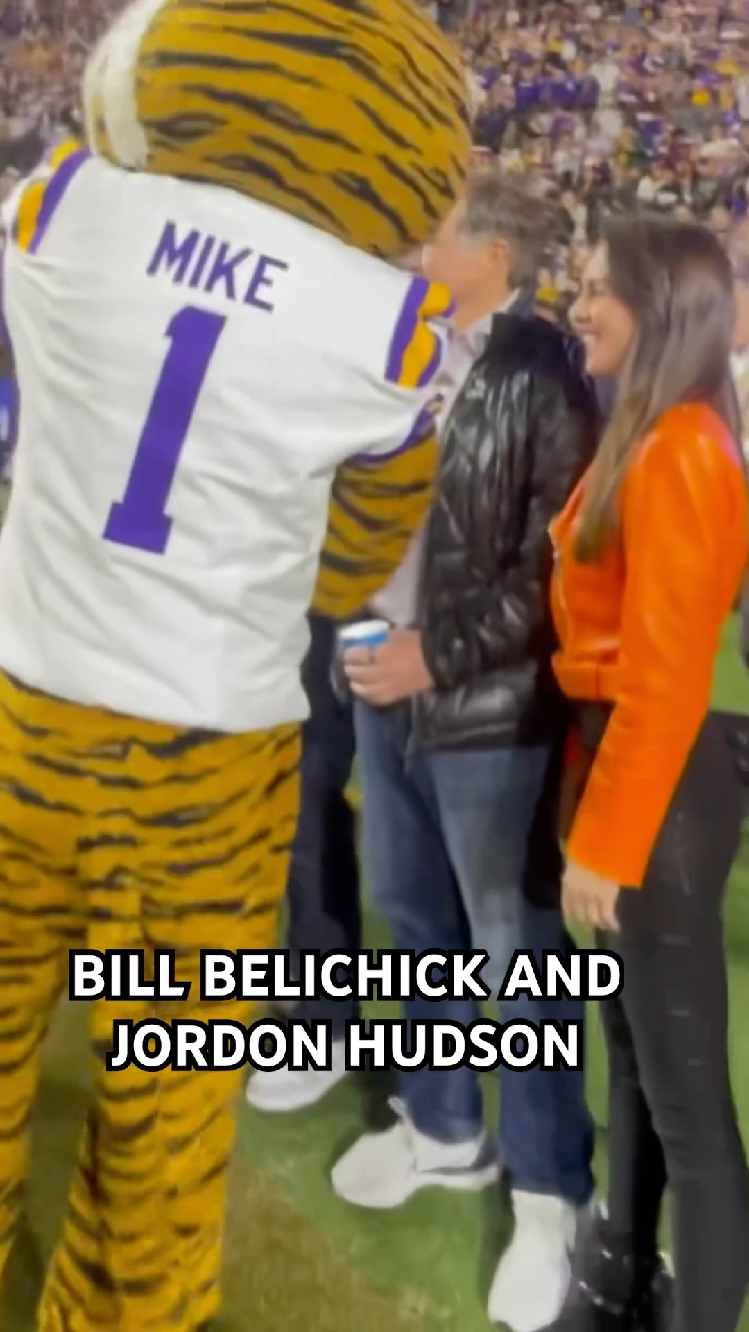 Bill Belichick and Jordon Hudson taking in LSU Football ?
