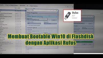 Tutorial cara Membuat Bootable Win10 di Flashdisk dengan Aplikasi Rufus