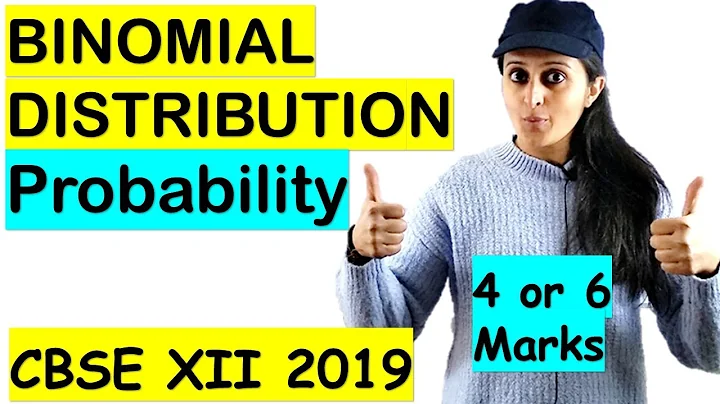 PROBABILITY BINOMIAL DISTRIBUTION CBSE/ISC 2021 CLASS XII 12th ( not for CBSE)