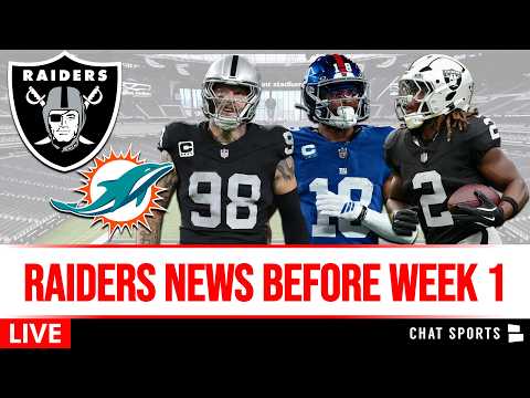 Raiders News Before NFL Week 1 vs. Miami Dolphins + Dallas Cowboys Maxx Crosby Trade Rumors