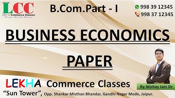 B.Com. Part-1 ( Business Economic GP 2022)  9983912345