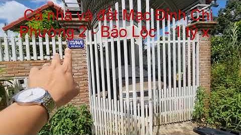 Bán đất Bảo Lộc mã 33 - Bán nhà và đất phường 2 thành phố Bảo Lộc, lô góc 2 mặt tiền Mạc Đỉnh Chi