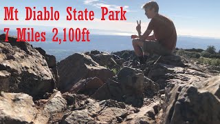 The Devil's Mountain! Hiking Mount Diablo via Summit Trail, Mt Diablo State Park, CA. 7 Miles 2100ft