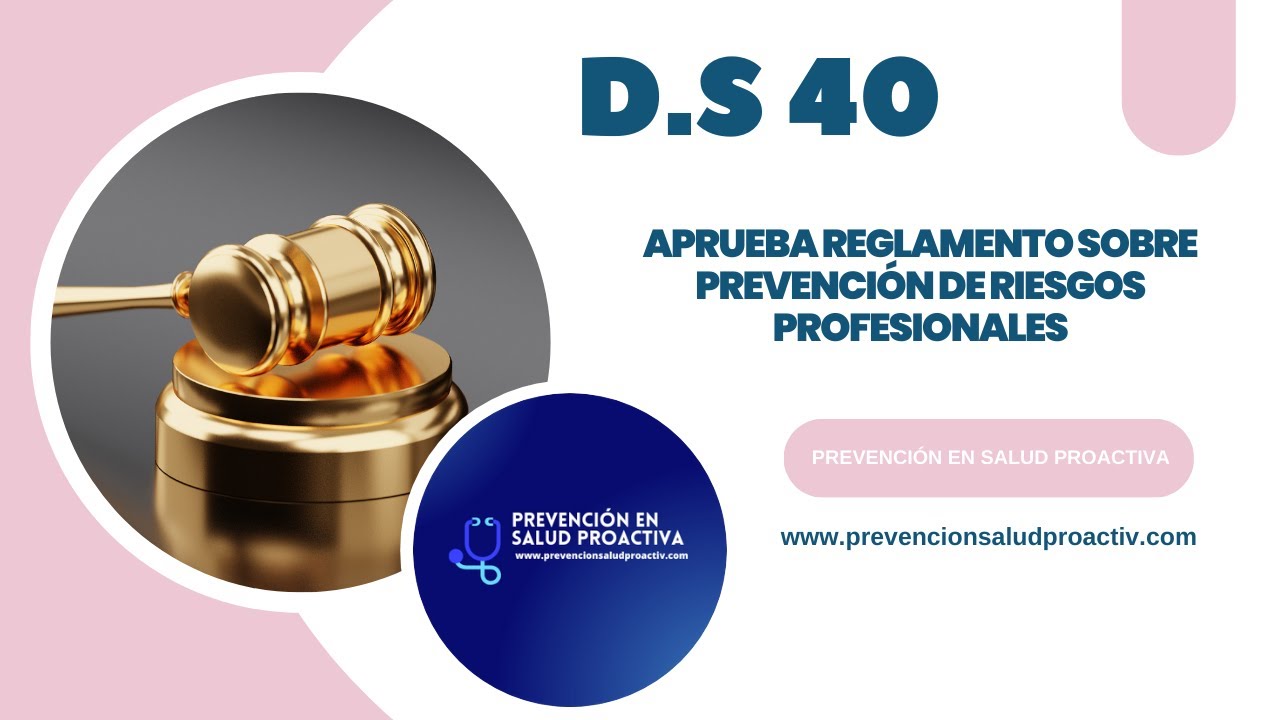 👩‍⚖️D.S 40 LEY 16.744 Aprueba reglamento de PREVENCIÓN DE RIESGOS - YouTube
