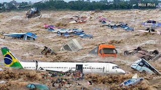 Unbelievable Scary Natural Disasters in Brazil: Flash Floods/Rain/Landslide/Storm Caught On Camera