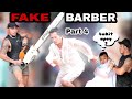 Fake barber part 4 public prank  tumakbo lahat