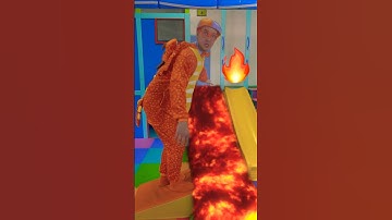 The Halloween Floor is LAVA🔥! Get to the Slide 🛝 ! #shorts