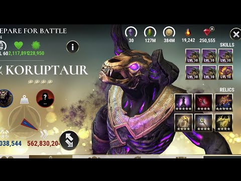 Koruptaur P10 VS Reaver P10 - End Game Battles - Dawn of Titans
