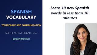 Technology and Communication | Elementary Spanish Vocabulary | English