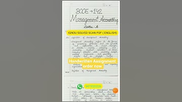 IGNOU SOLVED SCAN PDF 2025_26// HANDWRITTEN ASSIGNMENT AVAILABLE ORDER NOW// #SCANPDF