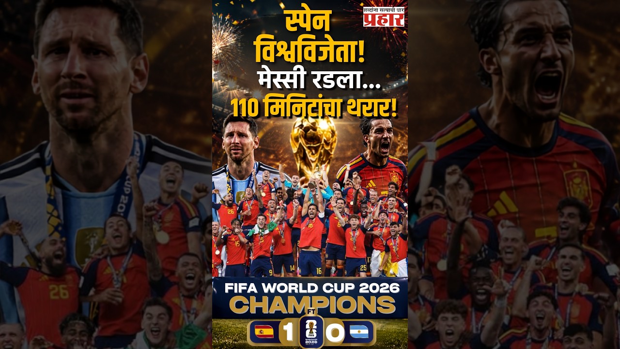 FIFA FINAL | FIFA World Cup Final 2026 ४८ देशांचा महासंग्राम जिंकत स्पेन ठरला फुटबॉलचा नवा राजा!