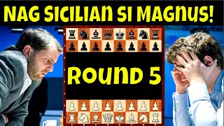 Nag Sicilian si Magnus! Aggressive ito! | Grandelius vs Carlsen Tata Steel Masters 2022 Round 5 screenshot 5