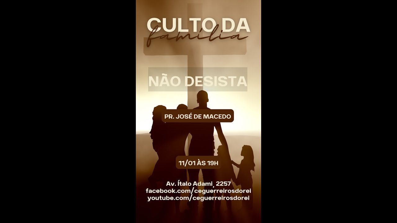 Culto da Família- 11.01.2026