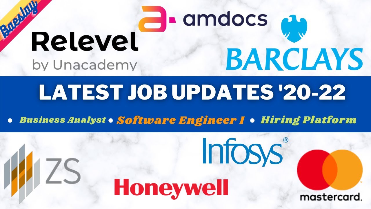 Latest Job Opportunities #5: Business Analyst | Software Engineering | Relevel | 2020-2022