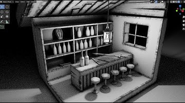 Weapon Shop Speed Modeling - Grid Modeler (blender addon)