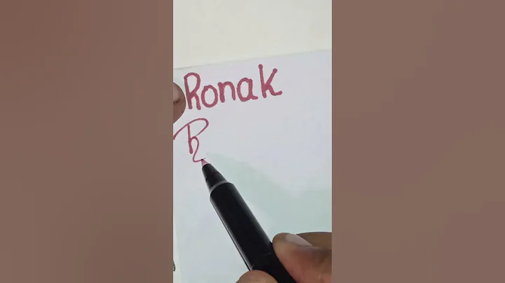 #Ronak signature #viral #shorts#trending#signature #art#golden